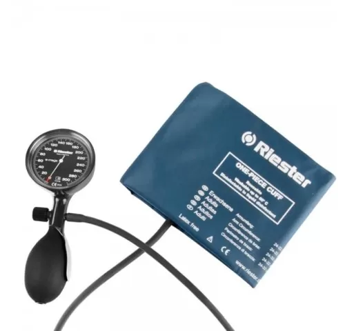 Tensiometru mecanic Riester e-mega, manseta cu un tub-1