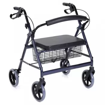 Rolator din otel vopsit, cu 4 roti, sezut si cos, RH520 APOLLO HD-1