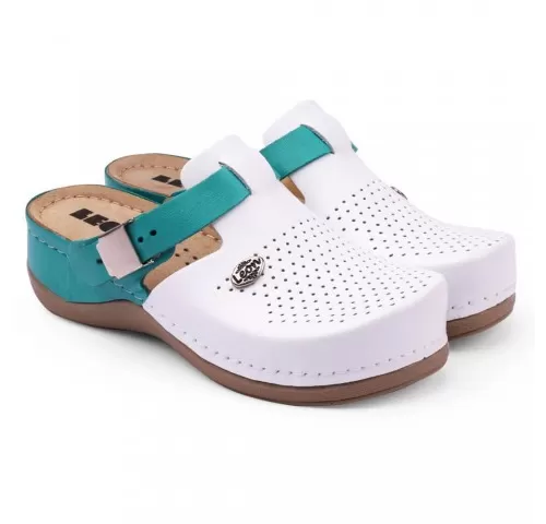17-Saboti-medicali--de-dama--din-piele--alb-turcoaz--Leon-901