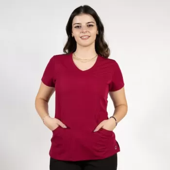 Bluza medicala Lotus Flex, stretch, visiniu, TRS-NP13-1