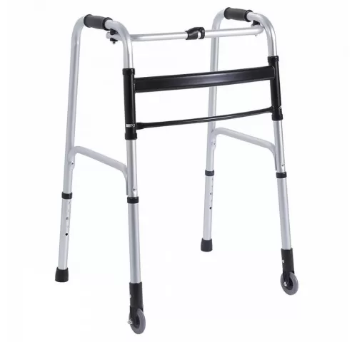 Cadru de mers pliabil, 2 roti fixe fata, spate fix - RP735-1