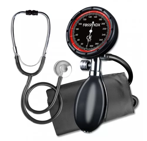 7-Tensiometru-manual-Rossmax--cu-manometru-la-para-si-stetoscop-inclus---GD102