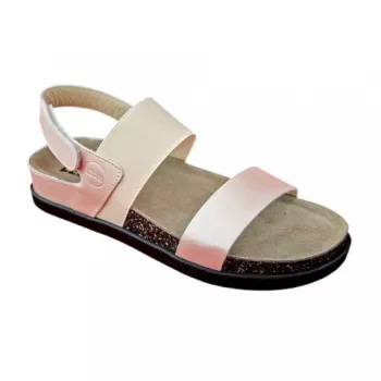 Sandale Leon 1253, de vara, din piele, somon-1