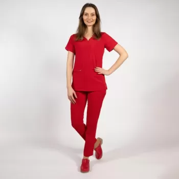 Costum medical Lotus Flex, stretch, rosu, TS-NP10 TS-SP3-1