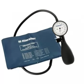 Tensiometru mecanic Riester Shock-Proof®, alb, cu manseta dezinfectabila, marime extra-large-1