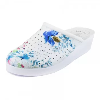 Saboti medicali din piele, cu imprimeu Fantasia 10 - Goldenfit 707/L-1