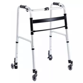 Cadru de mers pliabil cu roti fixe - RP738-1