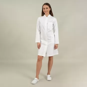 Halat medical alb 3/4 cu guler tunica - Diana-1
