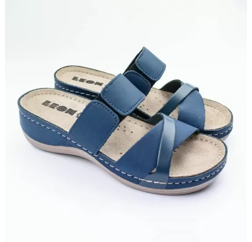 21-Saboti-dama--din-piele--de-vara--Leon-909-Orlando--bleumarin