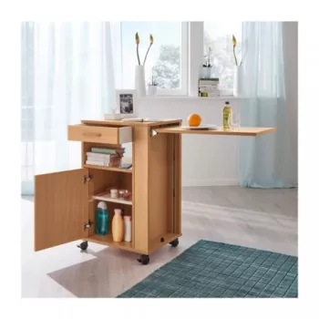 Noptiera cu sertar, dulap si masuta de servit masa - Hermann-1