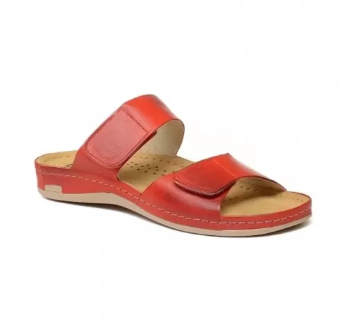 3-Saboti-dama--din-piele--de-vara--Leon-952--rosu